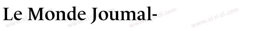 Le Monde Joumal字体转换